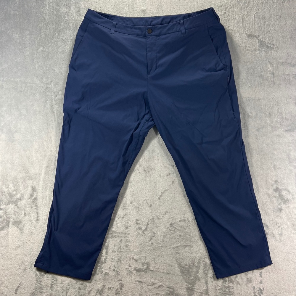 LULULEMON Commission Golf Pant Mens 40 Navy Blue Stretch Technical Travel Office